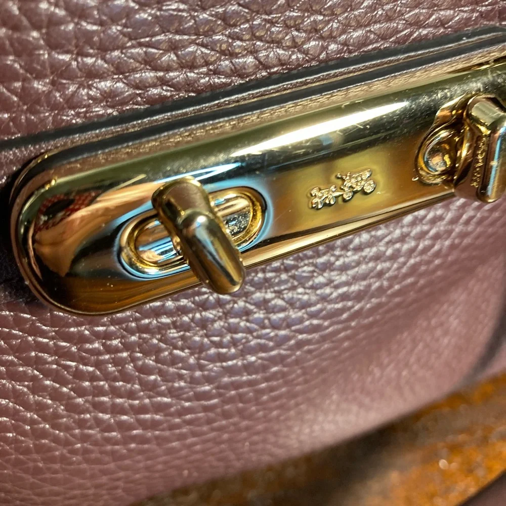 Coach Peeble leather swagger 27 Crossbody shoulder bag 87295 oxblood